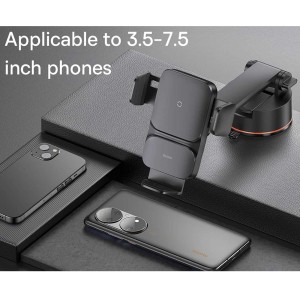 پایه نگهدارنده و شارژر بی سیم باسئوس مدل CGZX000101 توان 15 وات
