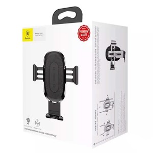پایه نگهدارنده موبایل باسئوس با قابلیت شارژ بی سیم مدل WXYL-01
