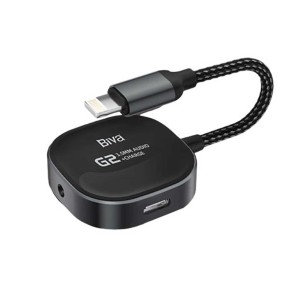 کابل تبدیل Lightning اتصال همزمان هندزفری و شارژر بیوا مدل Jack02L