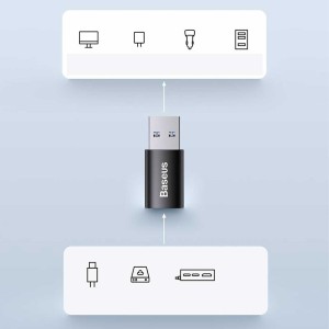 تبدیل OTG Type-C به USB باسئوس مدل Ingenuity Mini ZJJQ000101