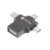 تبدیل USB به lightning-microUSB-Type-C پرووان مدل OTG PCO04