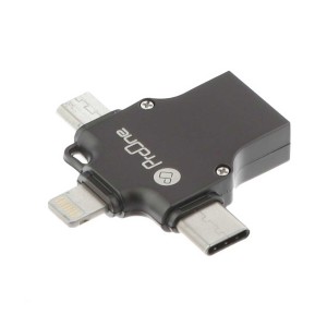 تبدیل USB به lightning-microUSB-Type-C پرووان مدل OTG PCO04