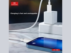 کابل شارژ دوسر Type-C ارلدام مدل EC166