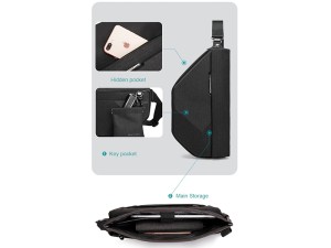 کیف قفسه سینه ضد سرقت تبلت تا 8 اینچ بنج مدل BG7502