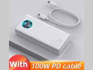 پاوربانک فست شارژ باسئوس مدل PPLGA01 ظرفیت 30000 میلی آمپر ساعت