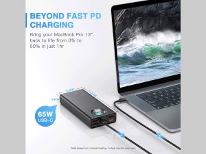 پاوربانک فست شارژ باسئوس مدل PPLGA01 ظرفیت 30000 میلی آمپر ساعت