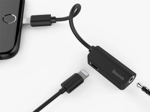 مبدل Lightning شارژ و صدا باسئوس مدل L32 CALL3201