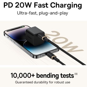 کابل شارژ Type-C به Lightning باسئوس مدل CB000123 طول  یک متر
