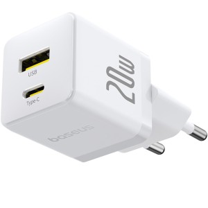 شارژر دیواری Type-C و USB باسئوس مدل CCZC20UE