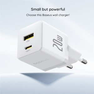 شارژر دیواری Type-C و USB باسئوس مدل CCZC20UE