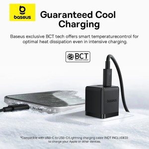 شارژر دیواری Type-C و USB باسئوس مدل CCZC20UE