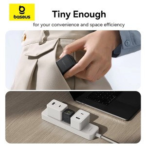 شارژر دیواری Type-C و USB باسئوس مدل CCZC20UE