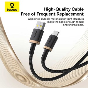 کابل شارژ USB به Type-C باسئوس مدل CB000120 طول 2 متری