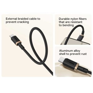 کابل شارژ USB به Type-C باسئوس مدل CB000120 طول 2 متری