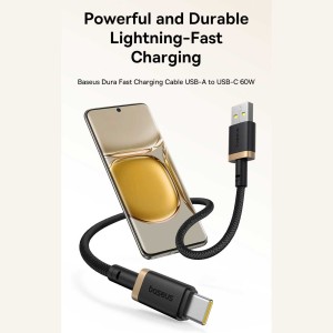 کابل شارژ USB به Type-C باسئوس مدل CB000120 طول 2 متری
