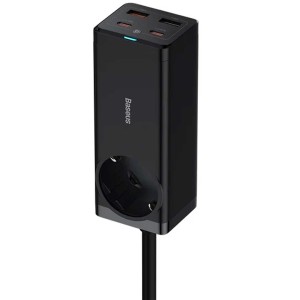 چندراهی برق یک سوکت شارژ سریع رومیزی باسئوس مدل CCGAN651ACE BSPSZM000901