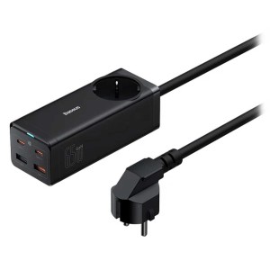چندراهی برق یک سوکت شارژ سریع رومیزی باسئوس مدل CCGAN651ACE BSPSZM000901