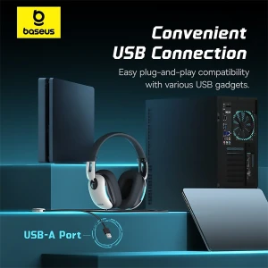 هدست با سیم گیمینگ باسئوس مدل GoPlay 1+ Max