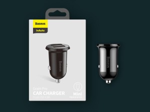 شارژر فندکی فست شارژ ماشین 24 وات باسئوس مدل CCALLP0102