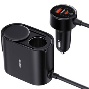 شارژر فندکی فست شارژ ماشین باسئوس مدل BSCG010