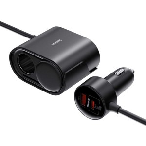 شارژر فندکی فست شارژ ماشین باسئوس مدل BSCG010