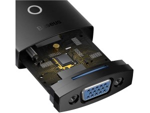 مبدل HDMI به VGA پورت صدا و پورت micro-USB باسئوس مدل WKQX010101