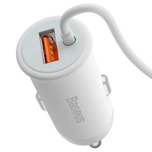 شارژر فندکی فست شارژ ماشین، هولدر و شارژر وایرلس باسئوس مدل BSCW01
