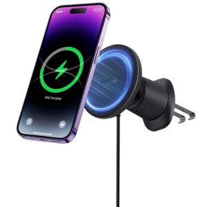 شارژر فندکی فست شارژ ماشین، هولدر و شارژر وایرلس باسئوس مدل BSCW01