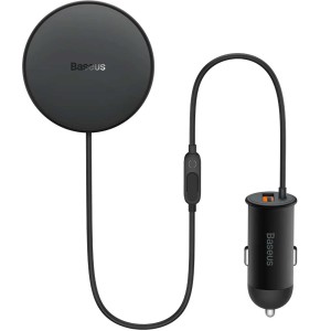 شارژر فندکی فست شارژ ماشین، هولدر و شارژر وایرلس باسئوس مدل BSCW01