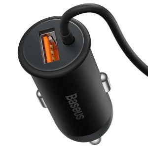 شارژر فندکی فست شارژ ماشین، هولدر و شارژر وایرلس باسئوس مدل BSCW01