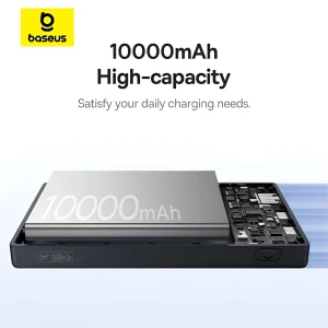 پاوربانک باسئوس مدل P1007680112300 ظرفیت 10000 میلی‌آمپرساعت