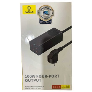 چندراهی برق یک سوکت رومیزی باسئوس مدل CCGAN1001ACE BSPSZM000401