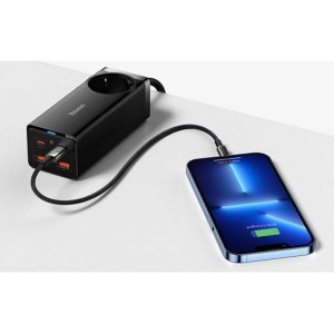 چندراهی برق یک سوکت رومیزی باسئوس مدل CCGAN1001ACE BSPSZM000401