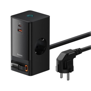 چند راهی برق 2 سوکت برق باسئوس مدل CCGAN65S2ACE