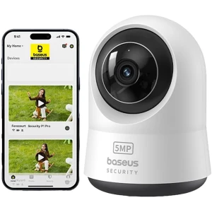 دوربین مداربسته هوشمند 3K با چرخش 360 درجه باسئوس مدل P1 Pro