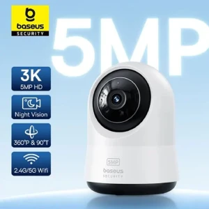 دوربین مداربسته هوشمند 3K با چرخش 360 درجه باسئوس مدل P1 Pro
