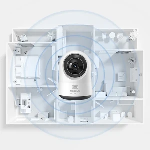 دوربین مداربسته هوشمند 3K با چرخش 360 درجه باسئوس مدل P1 Pro