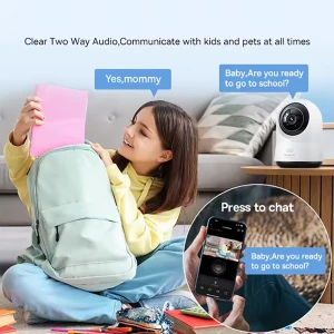 دوربین مداربسته هوشمند 3K با چرخش 360 درجه باسئوس مدل P1 Pro