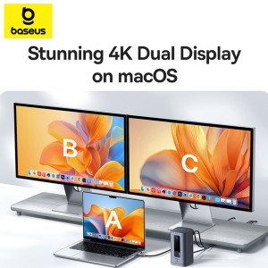 هاب 10 پورت Type-C و Docking Station باسئوس مدل B0056810281300