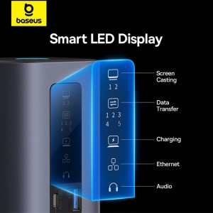 هاب 10 پورت Type-C و Docking Station باسئوس مدل B0056810281300