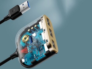 هاب آداپتور USB باسئوس مدل CAHUBAY01