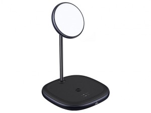 پایه نگهدارنده مگنتی و شارژر وایرلس باسئوس مدل WXSWB01 BSW523