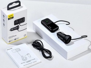 شارژر فندکی فست شارژ ماشین با قابلیت پخش موسیقی و تماس باسئوس مدل CCMTE01