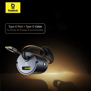 شارژر فندکی ماشین Type-C باسئوس مدل VCHXXCC C0003500112100