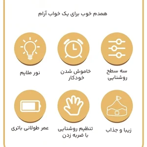 چراغ خواب سیلیکونی فانتزی رومیزی مدل MY020