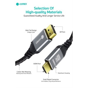 کابل Display به HDMI کوتسی مدل 87406 طول یک متر