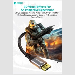 کابل Display به HDMI کوتسی مدل 87406 طول سه متر