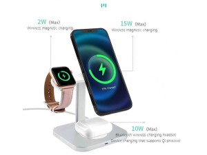 شارژر بی سیم فست شارژ رومیزی کوتسی مدل 32103GY