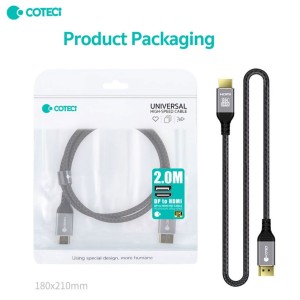 کابل Display به HDMI کوتسی مدل 87406 طول دو متر