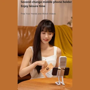 هولدر گوشی موبایل و رینگ لایت شارژی مدل D2 PRO